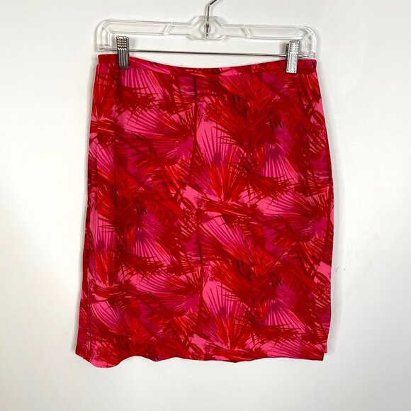 Vintage Y2K Womens SLIP Skirt Size PM Red Pink Party Phoebe Prue Clubwear Knit - Picture 1 of 9